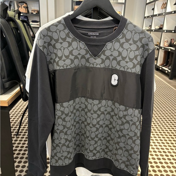 NWT Coach Signature Crewneck Sweatshirt Size M